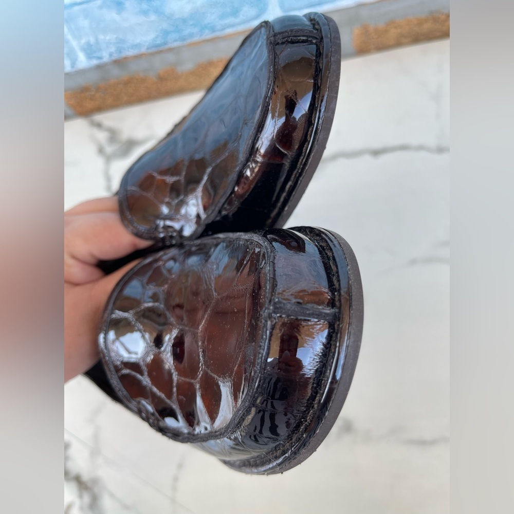 Stuart Weitzman Reptile Print Loafer Size 8 - image 5